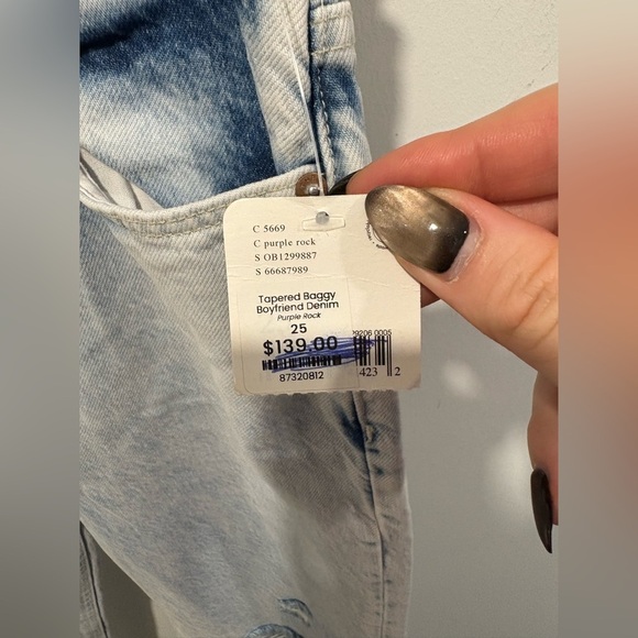 FREE PEOPLE - Tapered BAGGY BOYFRIEND JEANS - Picture 3 of 7